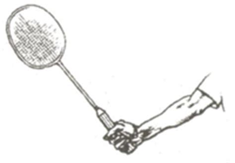 hoe houd je een badminton racket vast